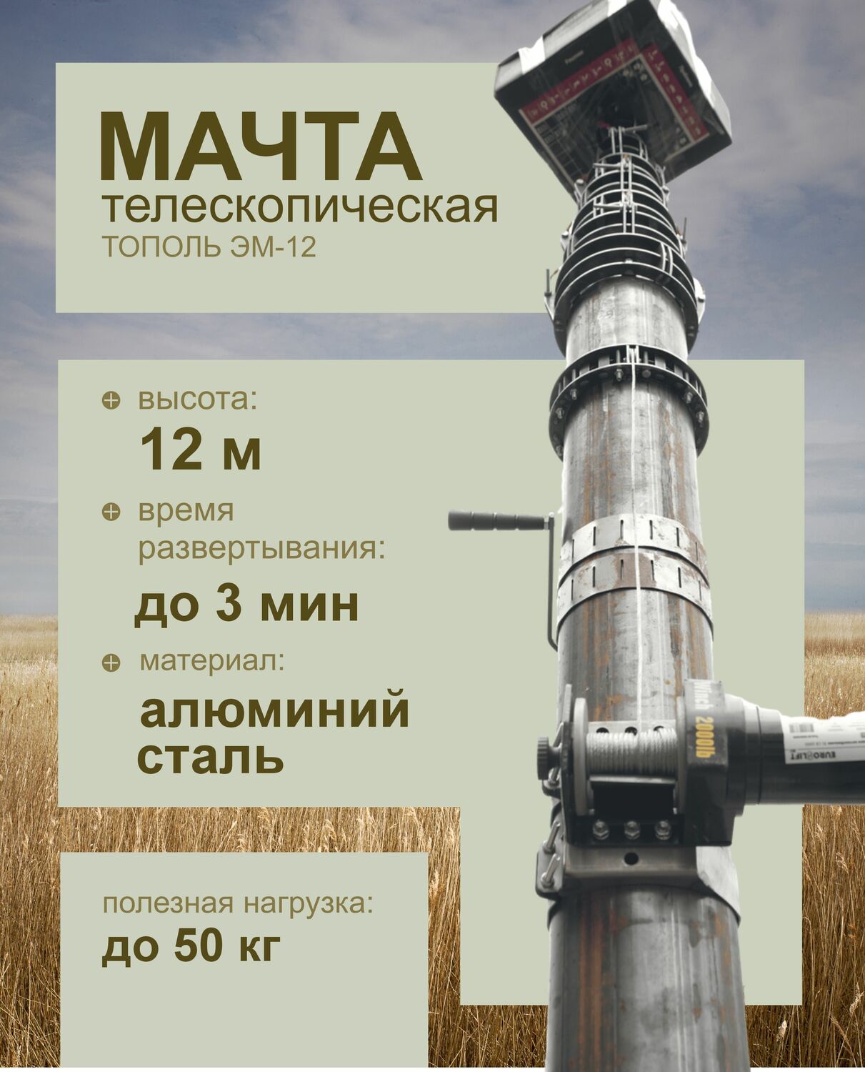 Электромеханические мачты 