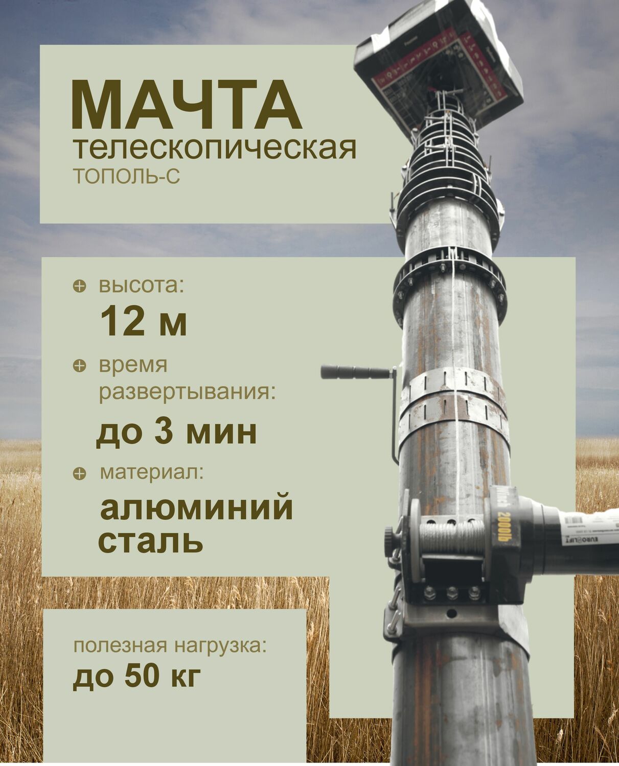 Электромеханические мачты 